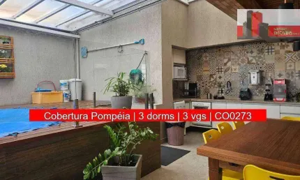 Cobertura 3 quartos, 205m², R. Dr. Augusto de Miranda, 452 - Pompeia, Cond. Villa Bella (SUSPENSO).