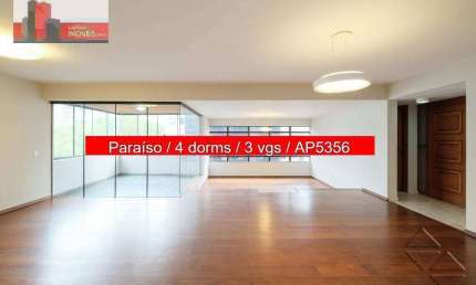 Apartamento R. Manuel da Nóbrega, 318 - Paraíso, 4 quartos, 185m², Ed. Paulista