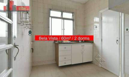Apartamento Av. Brigadeiro Luís Antônio, 1102 - Bela Vista, 2 quartos, 60m², Ed. Gisela