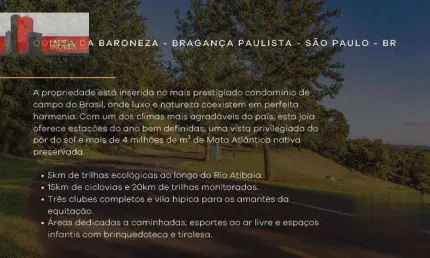 Imóvel de luxo, Alameda das Sapucaias, 3085 - Bragança Paulista, Quinta da Baroneza, 972m²