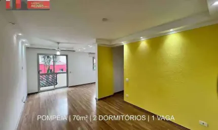 R. caraíbas, 749 - pompeia, 70m², 1 vaga, ilha delphos