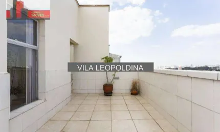 Cobertura Rua Nanuque, 215, Vila Leopoldina, 157m², 2 vagas, Ed. Malaga