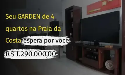 4 quartos gardem  na quadra do mar na praia da costa