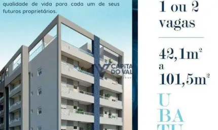 Apartamento com 2 dormitórios à venda, 44 m² por r$ 489.000,00 - itaguá - ubatuba/sp