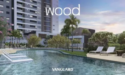 Lançamento Edifício Wood - VANGUARD -Apartamento à venda, 62m², 02 quartos (1suíte), 2 vagas - Terr