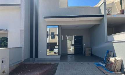 Casa nova à venda, 85m², 3 quartos, 2salas, Condomínio Morada das Flores, Cambé, PR