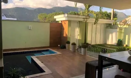 Casa em condomínio fechado com 3 quartos à venda na Rua Salomão Malina, Vargem Pequena, Rio de Janeiro, 270 m2 por R$ 1.199.000