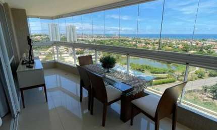 Ondas de Patamares, 133m², 3 Suítes, Vista Mar, Armários, 3 Vagas