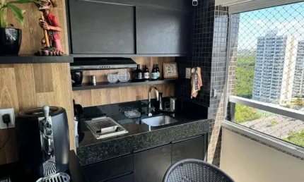 Bosque Patamares, 80m², 3 Quartos, Armários, 2 Vagas