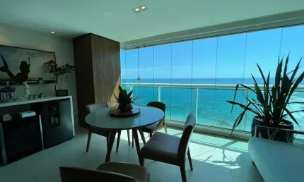 Costa españa - ondina, 88m², 1 suíte, vista mar, armários, 2 vagas