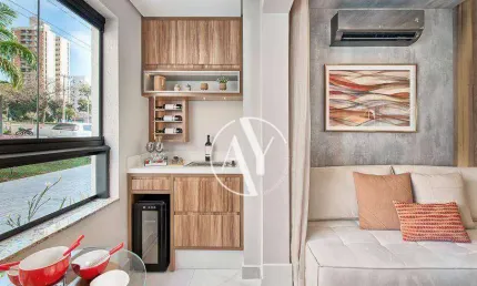 Apartamento com 1 dormitório à venda, 46 m² por r$ 568.990,00 - bosque - campinas/sp