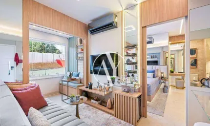 Apartamento com 1 dormitório à venda, 47 m² por r$ 585.000,00 - chácara da barra - campinas/sp
