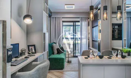 Apartamento com 1 dormitório à venda, 46 m² por r$ 529.990,00 - bosque - campinas/sp