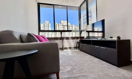 Apartamento para locação de 42m², um dormitório, uma vaga de garagem, no bairro cambuí, campinas/sp.