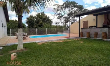 Chácara com 2 dormitórios à venda, 1300 m² por r$ 780.000,00 - chácaras reunidas igarapés - jacareí/sp