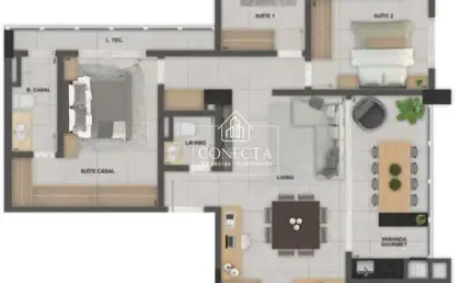 Apartamento com 3 quartos à venda no Morada da Colina, Uberlândia 