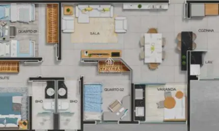 Apartamento com 3 quartos à venda no Tubalina, Uberlândia 