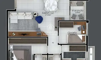 Apartamento com 3 quartos à venda em Laranjeiras, Uberlândia 