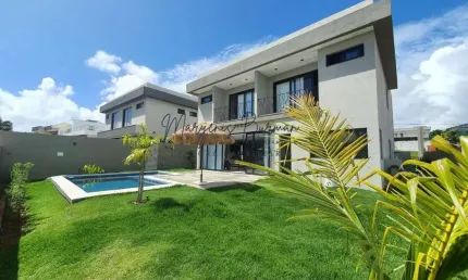 Casa em condomínio para venda em camaçari, alphaville (abrantes), 4 dormitórios, 4 suítes, 6 banheiros, 2 vagas