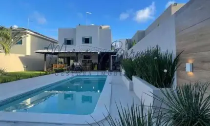 Casa em condomínio para venda em camaçari, alphaville (abrantes), 4 dormitórios, 2 suítes, 4 banheiros, 4 vagas
