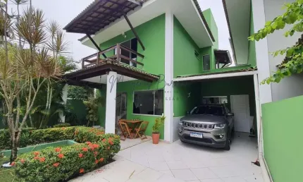 Casa em condomínio para venda em lauro de freitas, buraquinho, 4 dormitórios, 4 suítes, 5 banheiros, 2 vagas