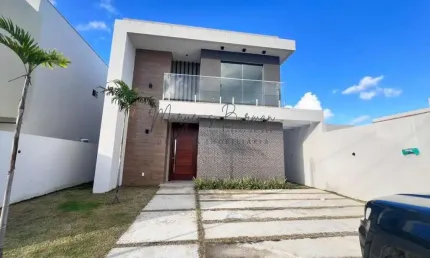 Casa em condomínio para venda em camaçari, busca vida (abrantes), 4 dormitórios, 4 suítes, 5 banheiros, 4 vagas