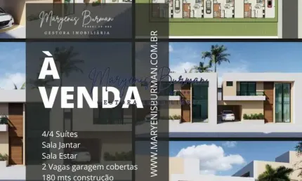 Casa em Condomínio para Venda em Lauro de Freitas, Buraquinho, 4 dormitórios, 3 suítes, 4 banheiros, 2 vagas
