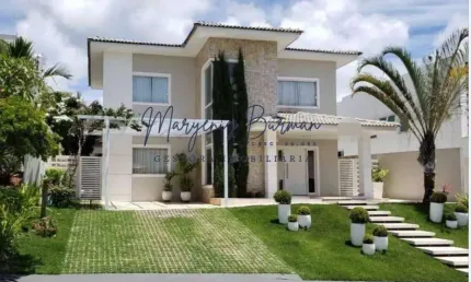 Casa em Condomínio para Locação em Camaçari, Vila de Abrantes (Abrantes), 4 dormitórios, 3 suítes, 5 banheiros, 4 vagas