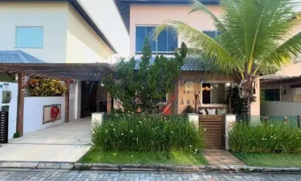 Casa em Condomínio para Locação em Lauro de Freitas, Buraquinho, 4 dormitórios, 3 suítes, 5 banheiros, 2 vagas