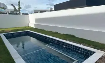 Casa em condomínio para locação em camaçari, alphaville (abrantes), 4 dormitórios, 4 suítes, 6 banheiros, 4 vagas