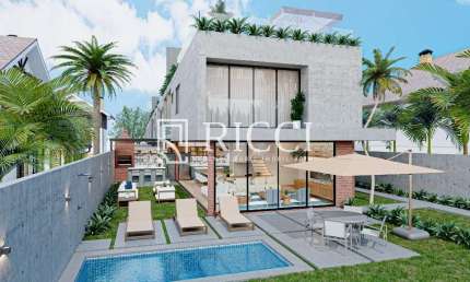 Casa de luxo em condomínio à venda em Juquehy, São Sebastião-SP: 4 quartos, 4 suítes, 6 banheiros, 3 vagas, 360m².