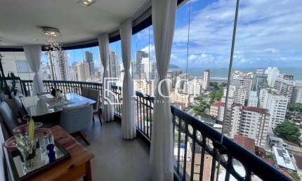 Imperdível cobertura de alto padrão com 2 suítes no José Menino, Santos-SP - 150 m², 4 salas, 3 banheiros, 3 vagas!