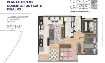Apartamento LANÇAMENTO 3 dormitorios 1 suites  para venda  em Sorocaba no bairro Altos da Boa Vista