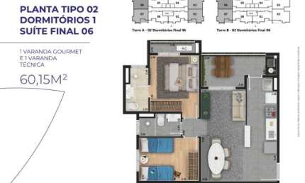 Apartamento LANÇAMENTO 2 dormitorios 1 suites  para venda  em Sorocaba no bairro Altos da Boa Vista