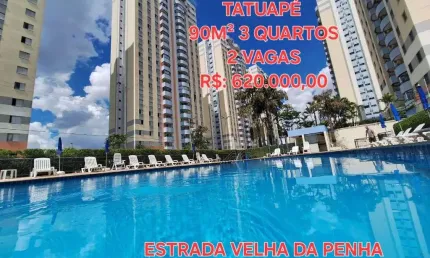 Apartamento com 3 dormitórios à venda, 90 m² por r$ 620.000 - tatuapé - são paulo/são paulo