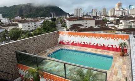 Cobertura com 3 dorms, Vila Valença, São Vicente - R$ 901 mil, Cod: 25238