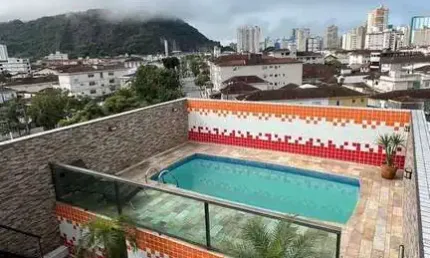 Cobertura com 3 dorms, Vila Valença, São Vicente - R$ 901 mil, Cod:3932_FSM