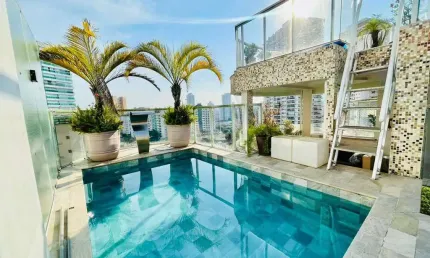 Cobertura com 2 quartos, Ponta da Praia, Santos - R$ 2.2 mi, Cod: 25180