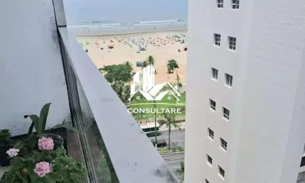 Apartamento à venda com 2 dormitórios de frente para a praia do gonzaga, ref: 5128 rsl