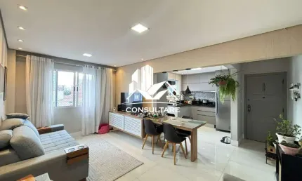 Apartamento reformado com vista livre, móveis planejados e eletros – aparecida, santos - cod 5217