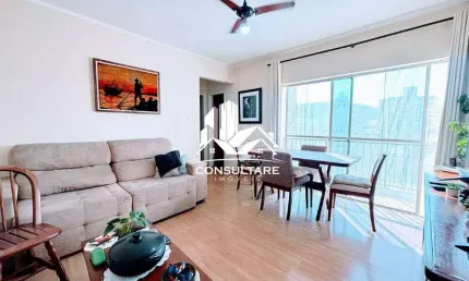 Apartamento com 2 dormitórios, varanda e piscina no campo grande – 71m² de conforto cod 5213
