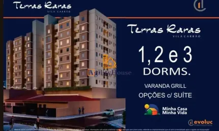 Lançamento vila carrão 1,2 e 3 dormitórios - todos com varanda - opção com suite