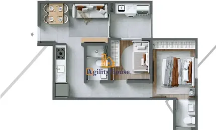 Lançamento - lindo aparamento a venda 46 m² - 2 dorms (1 suite) + varanda gourme