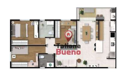 Apartamento com 3 dormitórios à venda, 85 m² por R$ 680.000 - Jardim Sul - São José dos Campos/SP