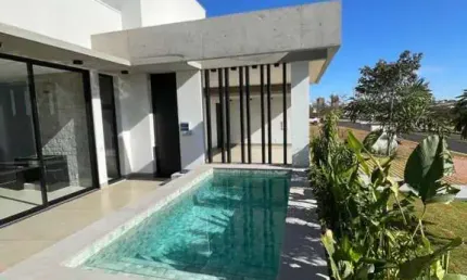 Casa em Condomínio para Venda em Uberlândia, Granja Marileusa, 4 dormitórios, 4 suítes, 1 banheiro, 3 vagas