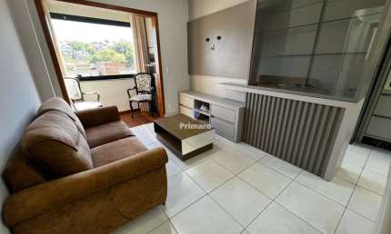 Apartamento 2 quartos, sendo 1 suíte, 2 banheiros, 1 garagem, semimobiliado