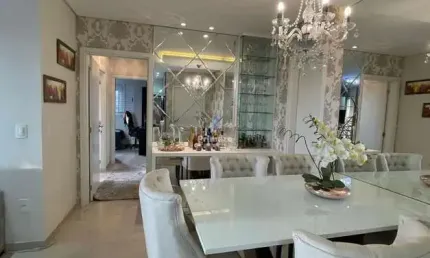 Apartamento 3 quartos, sendo 1 suíte,1 vaga de garagem, mobiliado