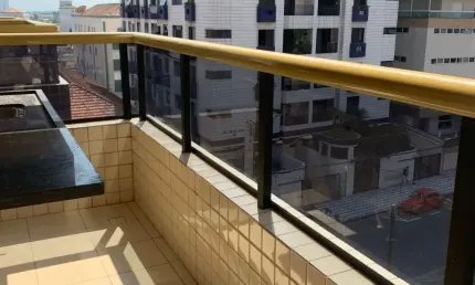 Lindo apartamento à venda, área útil 62.28m², 02 dormitórios com sacadas, varanda gourmet, 01 vaga, no bairro Boqueirão, Praia Grande, SP