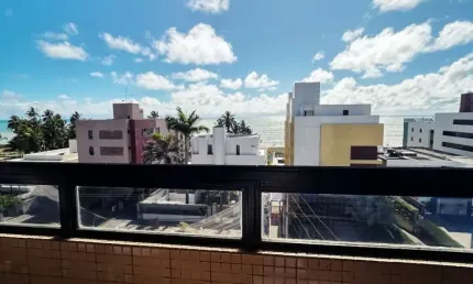 APARTAMENTO COM VISTA MAR NO JARDIM OCEANIA – PORTEIRA FECHADA!