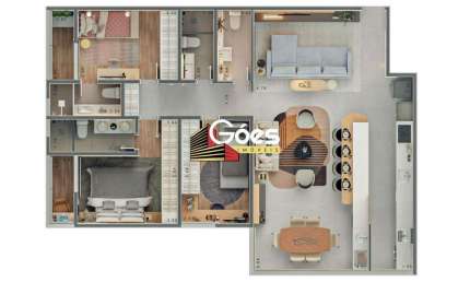 Apartamento com 3 quartos à venda na Rua Miguel Prisco, Centro, Ribeirão Pires